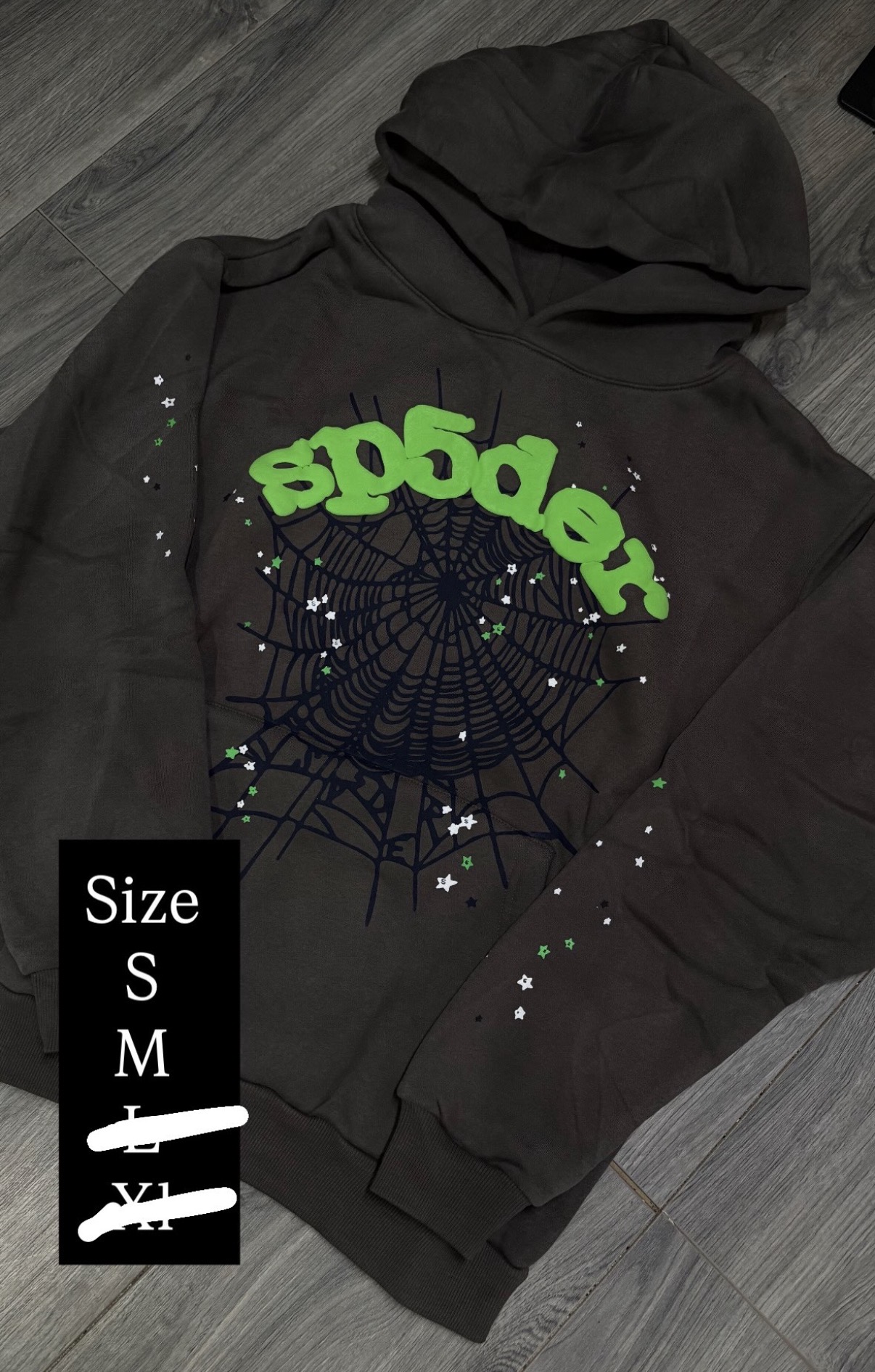 Web Hoodie — Slime Green